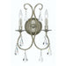 Ashton 2 Light Clear Crystal Olde Silver Sconce - Wall Sconce