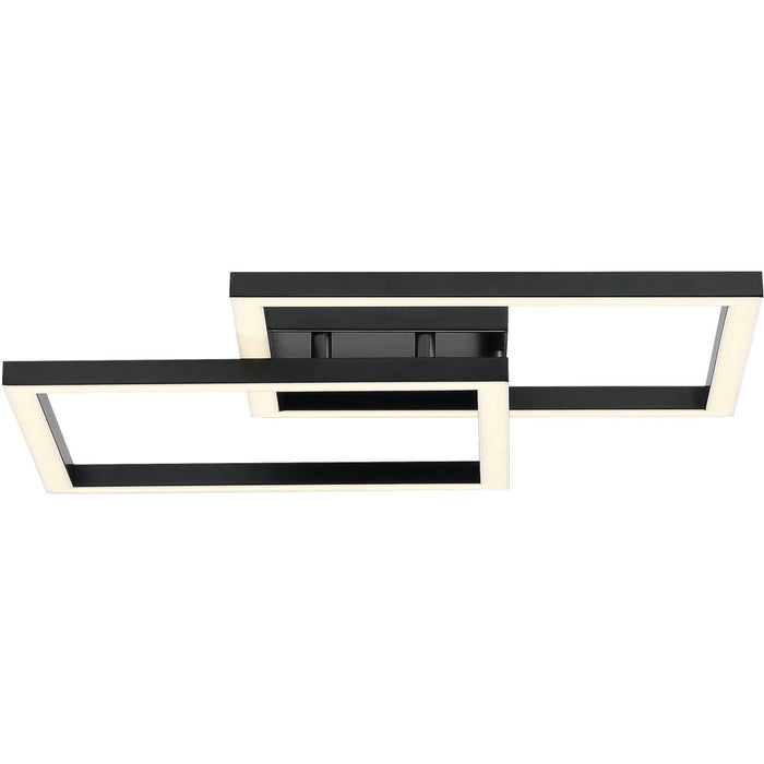 Squared Black LED Wall Sconce - Wall Sconce