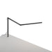 Z-Bar mini Desk Lamp with with through-table mount (Cool Light; Metallic Black) - Desk Lamps