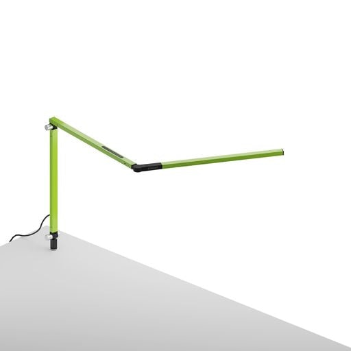 Z-Bar mini Desk Lamp with through-table mount (Warm Light; Green) - Desk Lamps