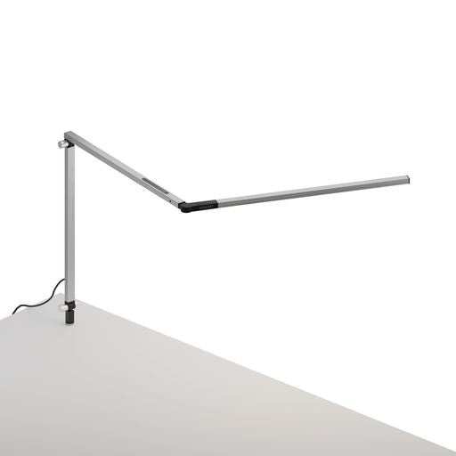 Z-Bar slim Desk Lamp with through-table mount (Cool Light; Silver) - Desk Lamps