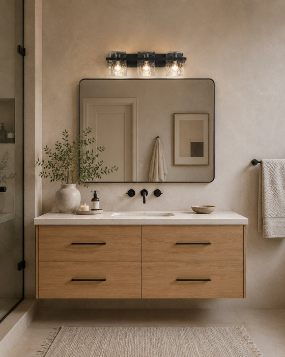 Z-Lite Bennington Matte Black 3 Light Vanity 1938-3V-MB