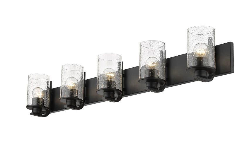 Z-Lite Beckett Matte Black Vanity 492-5V-MB