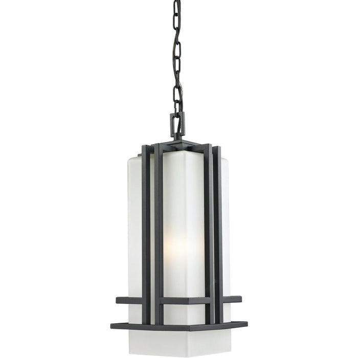 Abbey Black Outdoor Chain Mount Ceiling Fixture | theLightShop