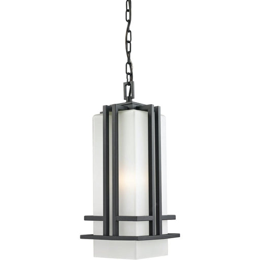 Abbey Black Outdoor Chain Mount Ceiling Fixture | theLightShop