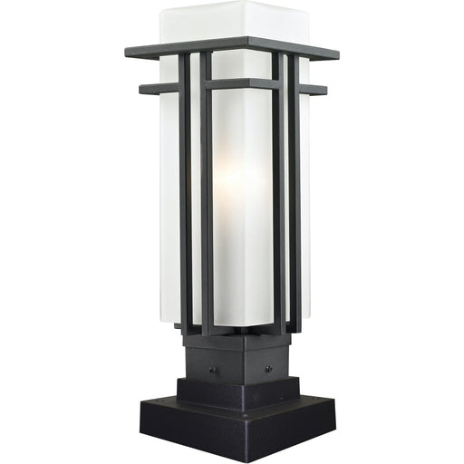 Abbey Black Outdoor Pier Mounted Fixture - Outdoor Pier Mounted Fixture