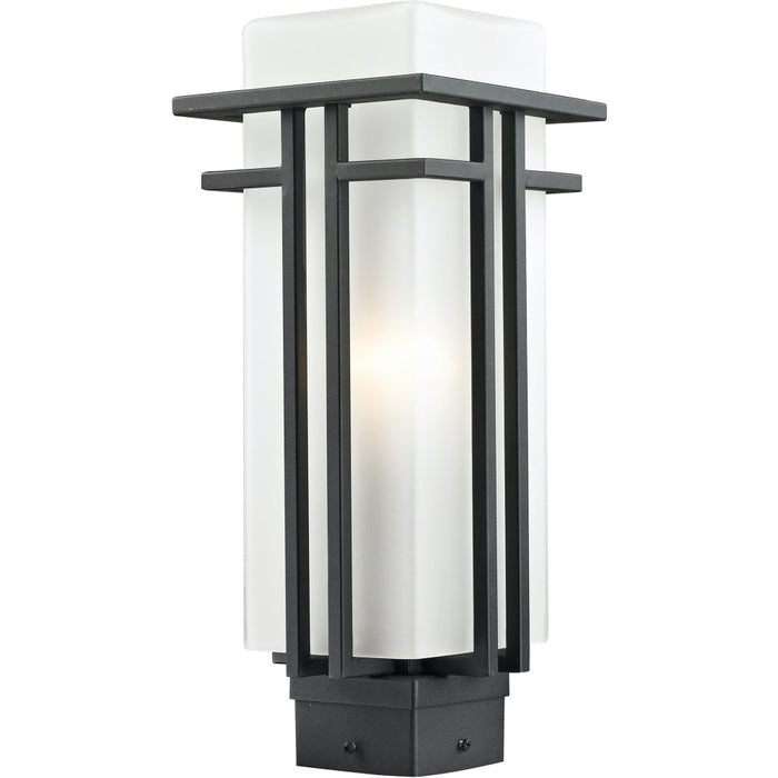 Abbey Black Outdoor Post Mount Fixture | theLightShop