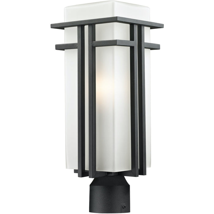 Abbey Black Outdoor Post Mount Fixture | theLightShop