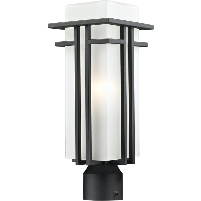 Abbey Black Outdoor Post Mount Fixture | theLightShop