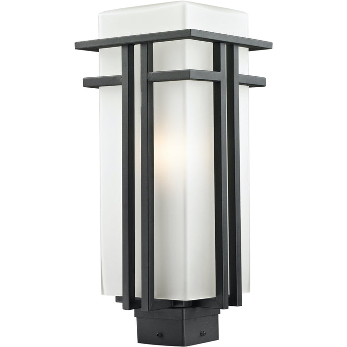 Abbey Black Outdoor Post Mount Fixture | theLightShop