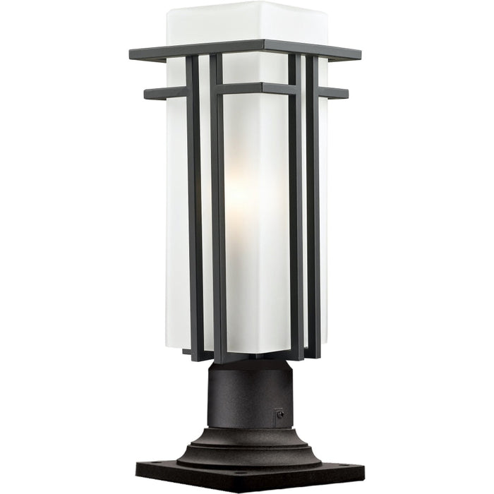 Abbey Rubbed Bronze Outdoor Pier Mounted Fixture - Outdoor Pier Mounted Fixture
