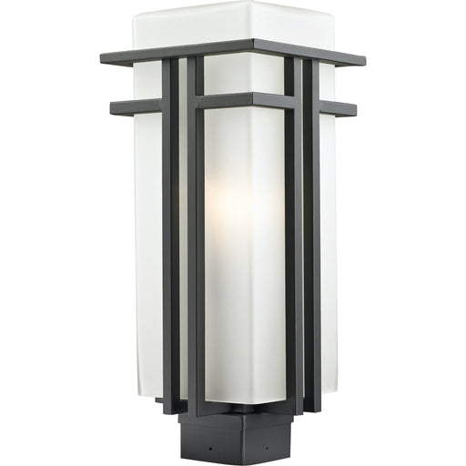 Abbey Rubbed Bronze Outdoor Post Mount Fixture - Outdoor Post Mount Fixture