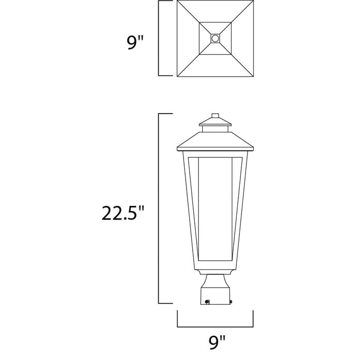 Aberdeen Artesian Bronze Outdoor Pole/Post Mount - Outdoor Pole/Post Mount