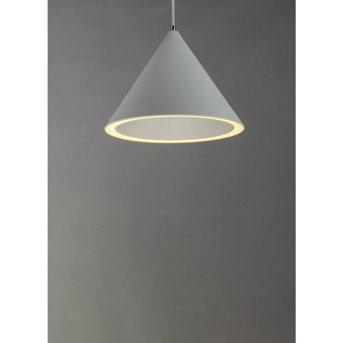 Abyss Matte White LED Mini Pendant - Mini-Pendants