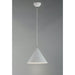 Abyss Matte White LED Single Pendant - Pendants