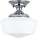 Academy Chrome LED Semi-Flush Mount - Semi-Flushmounts