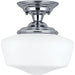 Academy Chrome LED Semi-Flush Mount - Semi-Flushmounts