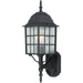 Adams Textured Black Outdoor Wall Lantern - Outdoor Wall Lantern