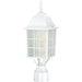 Adams White Outdoor Post Light - Outdoor Post Light