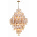 Addis Aged Brass 20 Light Chandelier Crystorama ADD-319-AG-AM