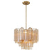 Addis Aged Brass 4 Light Chandelier Crystorama ADD-300-AG-AM