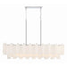 Addis Polished Chrome 14 Light Linear Chandelier Crystorama ADD-317-CH-WH
