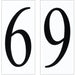 Address Light White Plastic Address Number Tile - Landscape Lighting