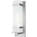 Alban Satin Aluminum LED Outdoor Wall Lantern - Outdoor Wall Sconce