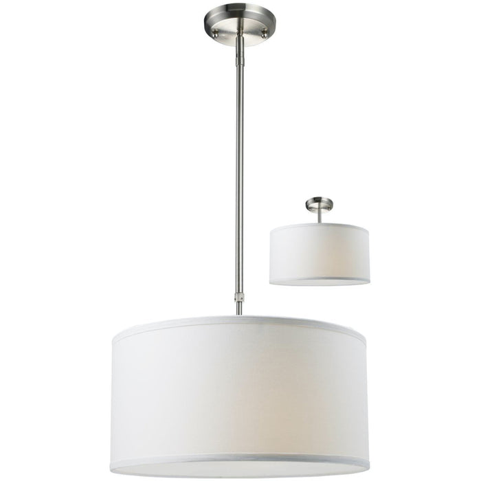 Albion Brushed Nickel Pendant | theLightShop