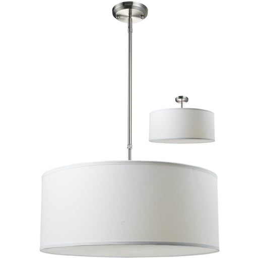 Albion Brushed Nickel Pendant | theLightShop