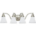 Alexandria Two Tone Nickel LED Vanity Fixture - Bath & Vanity