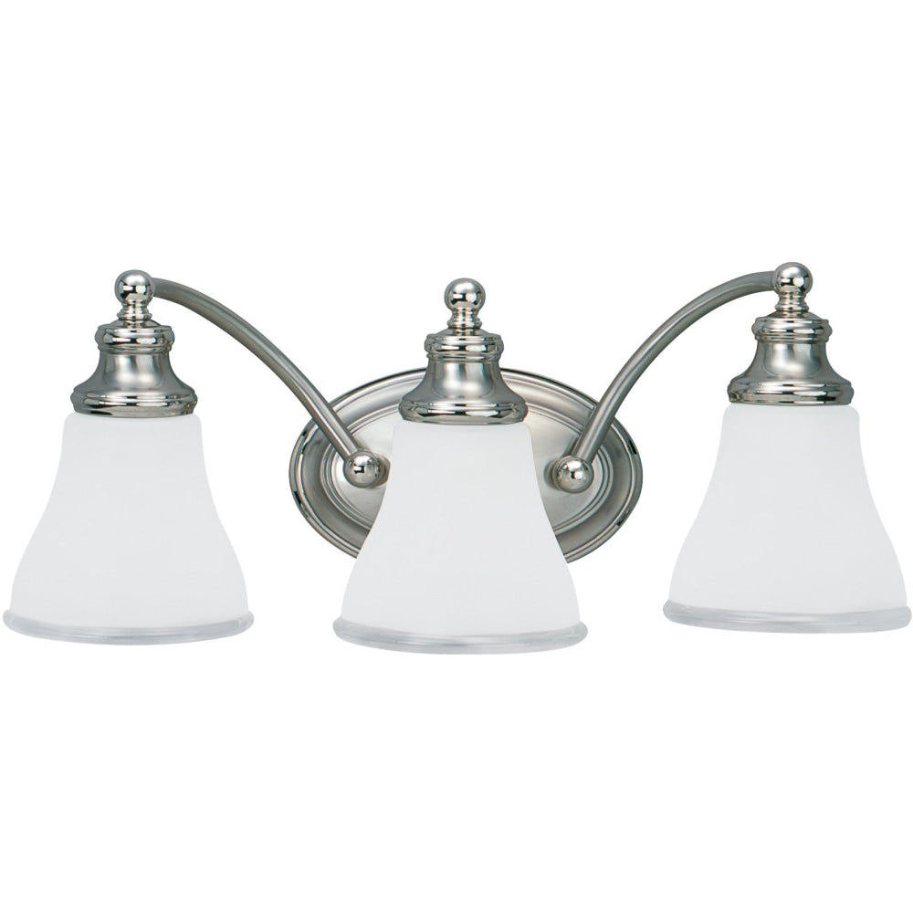 Alexandria Two Tone Nickel Vanity Fixture - Bath & Vanity
