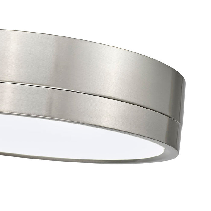 Algar Brushed Nickel 12 Inch LED Flushmount Z-Lite 1006F12-BN-LED | theLightShop