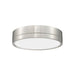 Algar Brushed Nickel 12 Inch LED Flushmount Z-Lite 1006F12-BN-LED | theLightShop