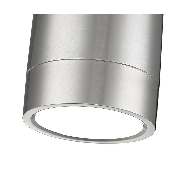 Algar Brushed Nickel LED 6 Inch Cylinder Flushmount Z-Lite 1006F6-BN-LED | theLightShop
