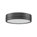 Algar Matte Black 12 Inch LED Flushmount Z-Lite 1006F12-MB-LED | theLightShop
