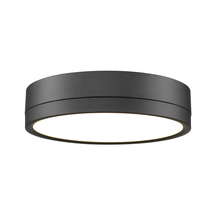 Algar Matte Black 12 Inch LED Flushmount Z-Lite 1006F12-MB-LED | theLightShop