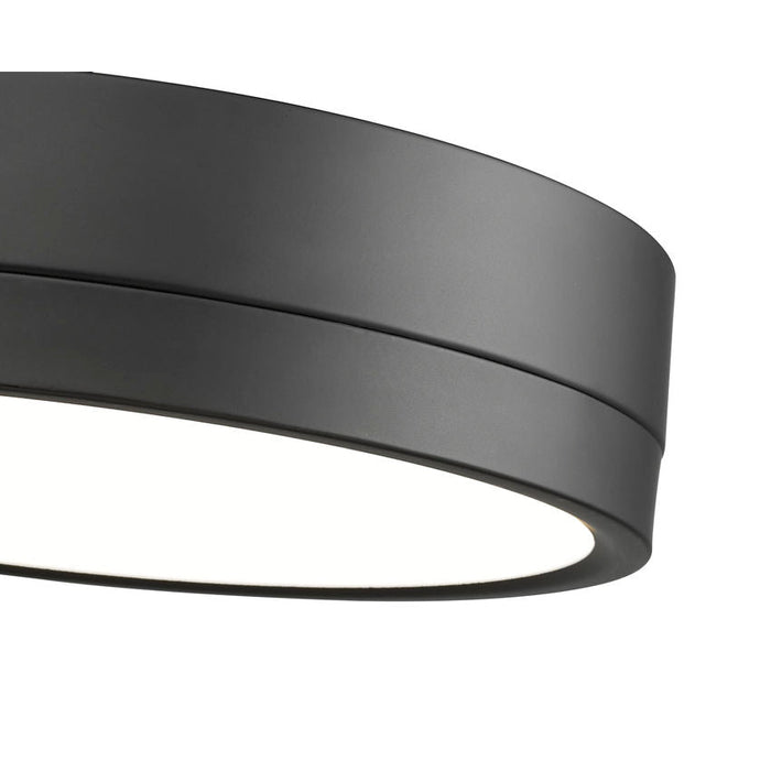 Algar Matte Black 12 Inch LED Flushmount Z-Lite 1006F12-MB-LED | theLightShop