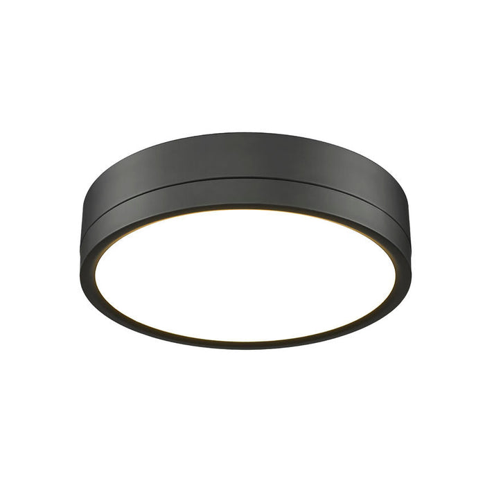 Algar Matte Black 12 Inch LED Flushmount Z-Lite 1006F12-MB-LED | theLightShop