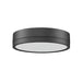 Algar LED Flushmount Matte Black Z-Lite 1006F12-MB-LED | theLightShop