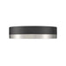 Algar Matte Black Brushed Nickel 12 Inch LED Flushmount Z-Lite 1006F12-MB-BN-LED | theLightShop