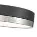 Algar Matte Black Brushed Nickel 12 Inch LED Flushmount Z-Lite 1006F12-MB-BN-LED | theLightShop