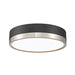 Algar Matte Black Brushed Nickel 12 Inch LED Flushmount Z-Lite 1006F12-MB-BN-LED | theLightShop