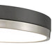 Algar Matte Black Brushed Nickel LED 16 Inch Flushmount Z-Lite 1006F16-MB-BN-LED | theLightShop