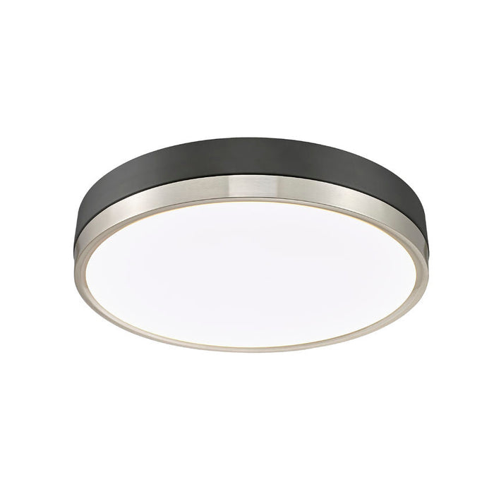 Algar Matte Black Brushed Nickel LED 16 Inch Flushmount Z-Lite 1006F16-MB-BN-LED | theLightShop