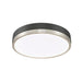 Algar Matte Black Brushed Nickel LED 16 Inch Flushmount Z-Lite 1006F16-MB-BN-LED | theLightShop