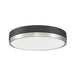 Algar Matte Black Brushed Nickel LED 16 Inch Flushmount Z-Lite 1006F16-MB-BN-LED | theLightShop
