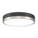 Algar Matte Black Brushed Nickel LED 16 Inch Flushmount Z-Lite 1006F16-MB-BN-LED | theLightShop