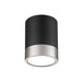 Algar Matte Black Brushed Nickel LED 6 Inch Cylinder Flushmount Z-Lite 1006F6-MB-BN-LED | theLightShop