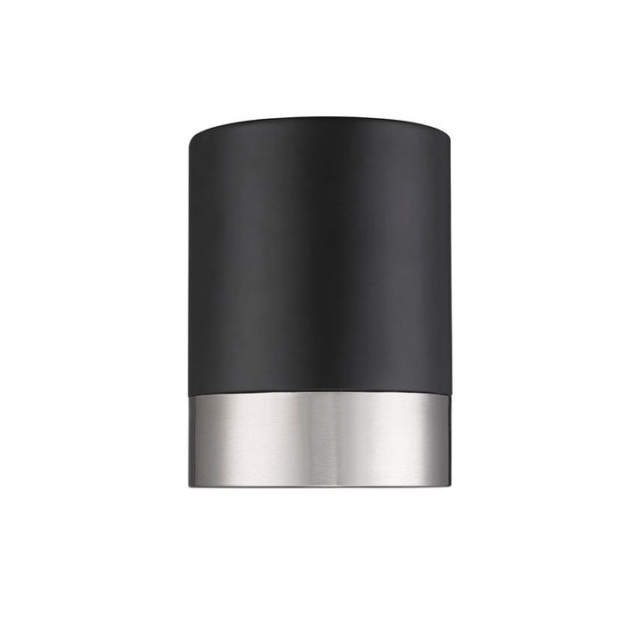 Algar Matte Black Brushed Nickel LED 6 Inch Cylinder Flushmount Z-Lite 1006F6-MB-BN-LED | theLightShop
